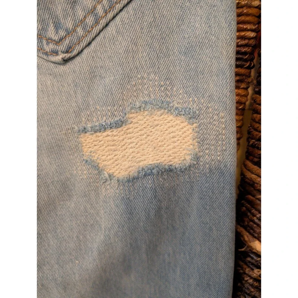 Levi's 412 Mens Jorts Distressed Frayed Hem Jean Shorts 29 Bermuda Slim Fit